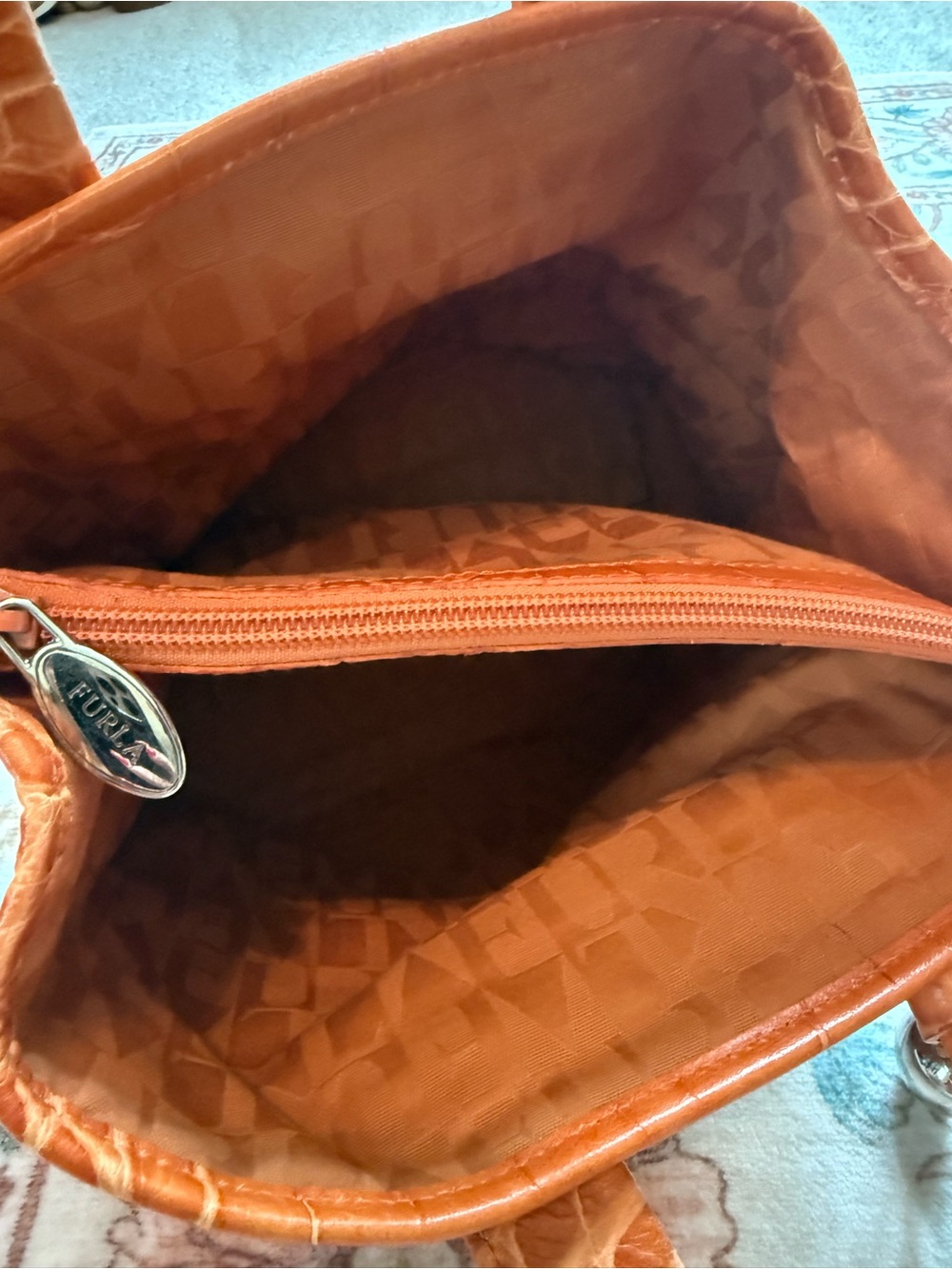 Furla Textured Leather Handbag - Picture 5 of 10